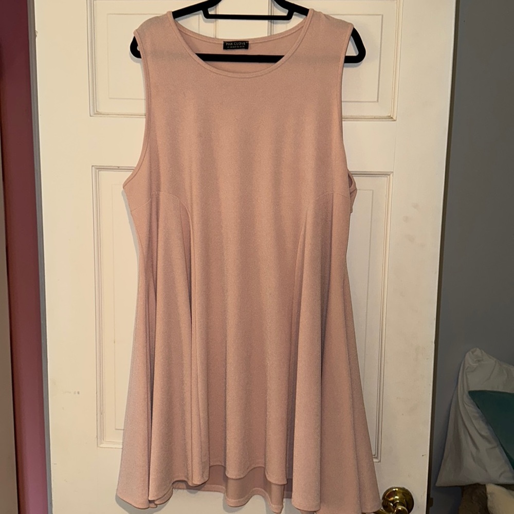 Blush swing dress